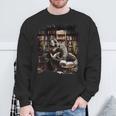 T-Rex Dinosaur Reading Books In Book Library Bookstore Sweatshirt Gifts for Old Men T-Rex Dinosaur Reading Books In Book Library Bookstore Sweatshirt Gifts for Old Men