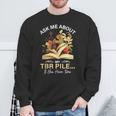 TBR Pile Bookworm Reading Books For a Book Lover Sweatshirt Gifts for Old Men
