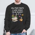 Teacher 67 Six Seven Meme Reading 6-7 Book Lover Sweatshirt Gifts for Old Men Teacher 67 Six Seven Meme Reading 6-7 Book Lover Sweatshirt Gifts for Old Men