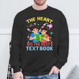Teacher Heart Text Book For Men Women Sweatshirt Gifts for Old Men Teacher Heart Text Book For Men Women Sweatshirt Gifts for Old Men