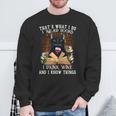 That's What I Do I Read Books I Drink Wine Cat Men Women Sweatshirt Gifts for Old Men That's What I Do I Read Books I Drink Wine Cat Men Women Sweatshirt Gifts for Old Men