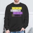 Threadless Grey Sky Chai Nonbinary Pride Book Stack Graphic Sweatshirt Gifts for Old Men