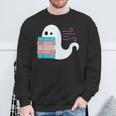 Threadless Grey Sky Chai Trans Book Pride Ghost Graphic Sweatshirt Gifts for Old Men Threadless Grey Sky Chai Trans Book Pride Ghost Graphic Sweatshirt Gifts for Old Men