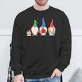 Three Gnomes School Books Pencil Apple Student Teacher For Men Women Girls Kids Sweatshirt Gifts for Old Men