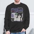 Tired Moms Book Club Retro Coffee Reader Sweatshirt Gifts for Old Men