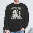 Unapologetically Anti-Social Book Club Introvert Reader Sweatshirt Gifts for Old Men
