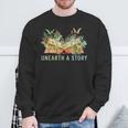 Unearth a Story Dinosaur 2026 Summer Reading Program Book Sweatshirt Gifts for Old Men