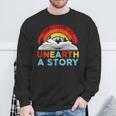 Unearth a Story Summer Reading 2026 Vintage Book Rainbow Sweatshirt Gifts for Old Men Unearth a Story Summer Reading 2026 Vintage Book Rainbow Sweatshirt Gifts for Old Men
