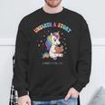 Unicorn Reading a Book Unearth a Story Program 2026 Sweatshirt Gifts for Old Men