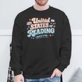 United States Of Reading Patriotic Book Lover Sweatshirt Gifts for Old Men