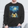 Van Gogh Starry Night Ghost Book Reading Camping Halloween Sweatshirt Gifts for Old Men Van Gogh Starry Night Ghost Book Reading Camping Halloween Sweatshirt Gifts for Old Men