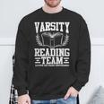 Varsity Reading Team Bookworm Book Lover Reader Sweatshirt Gifts for Old Men