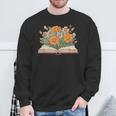 Vintage Book Lover Teacher Wildflowers Reading Read Graphic Sweatshirt Gifts for Old Men Vintage Book Lover Teacher Wildflowers Reading Read Graphic Sweatshirt Gifts for Old Men