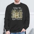 Vintage Floral Bookshelf I Have No Shelf Control Book Lovers Sweatshirt Gifts for Old Men