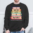 Vintage I Read What I Want Book Lovers Sweatshirt Gifts for Old Men Vintage I Read What I Want Book Lovers Sweatshirt Gifts for Old Men
