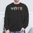 Vote Books Fist Ovaries LGTBQ Men Women Sweatshirt Gifts for Old Men