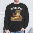 Wild Reader Cool Jaguar With Sunglasses Reading Book Kids Sweatshirt Gifts for Old Men