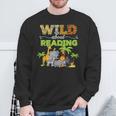 Wild About Reading Books Reader Librarian Wild Animals Lover Sweatshirt Gifts for Old Men Wild About Reading Books Reader Librarian Wild Animals Lover Sweatshirt Gifts for Old Men