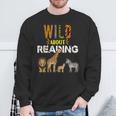 Wild About Reading Books Zoo Animals Love Book Reading Sweatshirt Gifts for Old Men Wild About Reading Books Zoo Animals Love Book Reading Sweatshirt Gifts for Old Men