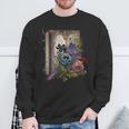 Wildflower Summer Floral Book Horror Gothic Graphic Sweatshirt Gifts for Old Men
