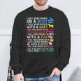I Will Read Books On A Boat & Everywhere Reading Kids Sweatshirt Gifts for Old Men I Will Read Books On A Boat & Everywhere Reading Kids Sweatshirt Gifts for Old Men
