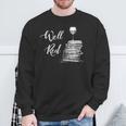 Wine Lovers WELL RED Book Club Drinking Sweatshirt Gifts for Old Men