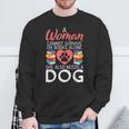 A Woman Cannot Survive On Books Alone She Also Needs a Dog Sweatshirt Gifts for Old Men A Woman Cannot Survive On Books Alone She Also Needs a Dog Sweatshirt Gifts for Old Men