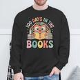 Women's 100 Days In The Books Cute Apple Reading School Sweatshirt Gifts for Old Men Women's 100 Days In The Books Cute Apple Reading School Sweatshirt Gifts for Old Men