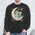 Women's Astronaut Reading Book With Alien Moon Space Astronomy Sweatshirt Gifts for Old Men Women's Astronaut Reading Book With Alien Moon Space Astronomy Sweatshirt Gifts for Old Men
