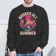 Womens Book Girl Summer Beach Vacation Book Lover Sweatshirt Gifts for Old Men