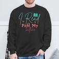 Women's Book Lover I Read Past My Bedtime Bookworm Readers Librarian Sweatshirt Gifts for Old Men