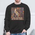 Women's Cheetah Face Women Cheetah Print Stuff Books Nerds Cheetah Sweatshirt Gifts for Old Men