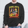 Women's Dark Arts And Crafts Club Retro Witchy Book Cover Sweatshirt Gifts for Old Men