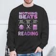 Women's Nothing Beats Reading Rock Paper Scissors Book Lover Sweatshirt Gifts for Old Men Women's Nothing Beats Reading Rock Paper Scissors Book Lover Sweatshirt Gifts for Old Men