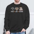 Women's Peace Love Reading Book Reader Book Lover Vintage Bookworm Sweatshirt Gifts for Old Men Women's Peace Love Reading Book Reader Book Lover Vintage Bookworm Sweatshirt Gifts for Old Men