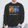 Women's Summer Reading 2026 Unearth A Story Dinosaur Books Sweatshirt Gifts for Old Men Women's Summer Reading 2026 Unearth A Story Dinosaur Books Sweatshirt Gifts for Old Men