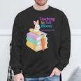 Women's Teaching Spring Semester Bunny Books Pencil Classroom Sweatshirt Gifts for Old Men Women's Teaching Spring Semester Bunny Books Pencil Classroom Sweatshirt Gifts for Old Men