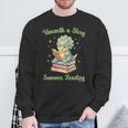 Women's Unearth a Story Triceratops Dinosaur Reading Books Cute Dino Sweatshirt Gifts for Old Men Women's Unearth a Story Triceratops Dinosaur Reading Books Cute Dino Sweatshirt Gifts for Old Men