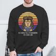 In A World Full Of Bookworms Be A Book Lion Dragon Reading Sweatshirt Gifts for Old Men