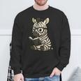 Zebra Reading Book Lover Sweatshirt Gifts for Old Men