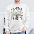 1986 Chapter Forty 40th Birthday Wildflower Book 40 Year Old Sweatshirt Gifts for Old Men