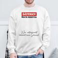 30th Guest Book Birthday Party 30 Years Schnapps Sweatshirt Gifts for Old Men
