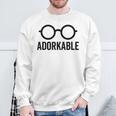 Adorkable Cute Nerd Glasses For Bookworm Book Reader Sweatshirt Gifts for Old Men Adorkable Cute Nerd Glasses For Bookworm Book Reader Sweatshirt Gifts for Old Men