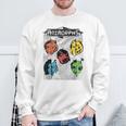 Animorphs Split Face Character Colorful Grid Book Series Sweatshirt Gifts for Old Men