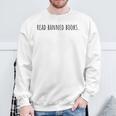 Anti Censorship Read Banned Books Sweatshirt Gifts for Old Men