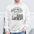 Anti-Social Book Club Bookish Introvert Readers Sweatshirt Gifts for Old Men