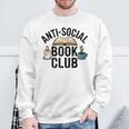 Anti-Social Book Club Booktrovert Bookish Bookworm Sweatshirt Gifts for Old Men