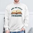 Ask Me What I'm Reading Sweatshirt Gifts for Old Men