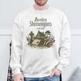 Avoiding Shenanigans Irish St Patricks Day Book Reader Sweatshirt Gifts for Old Men