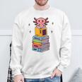 Axolotl Bookworm Girls Cute Book Reading Axolotl Pink Sweatshirt Gifts for Old Men Axolotl Bookworm Girls Cute Book Reading Axolotl Pink Sweatshirt Gifts for Old Men